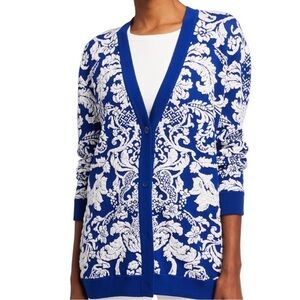 Alice + Olivia Bradford Jacquard Grandpa Cardigan